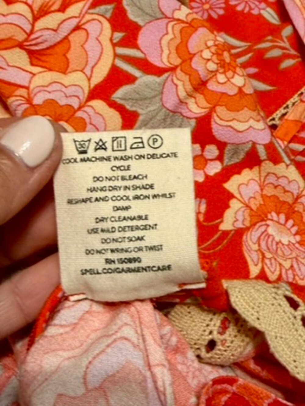 Free People x SPELL Full Bloom Ruffle Soirée Dress Daylily NWT Small Rare - Picture 6 of 16